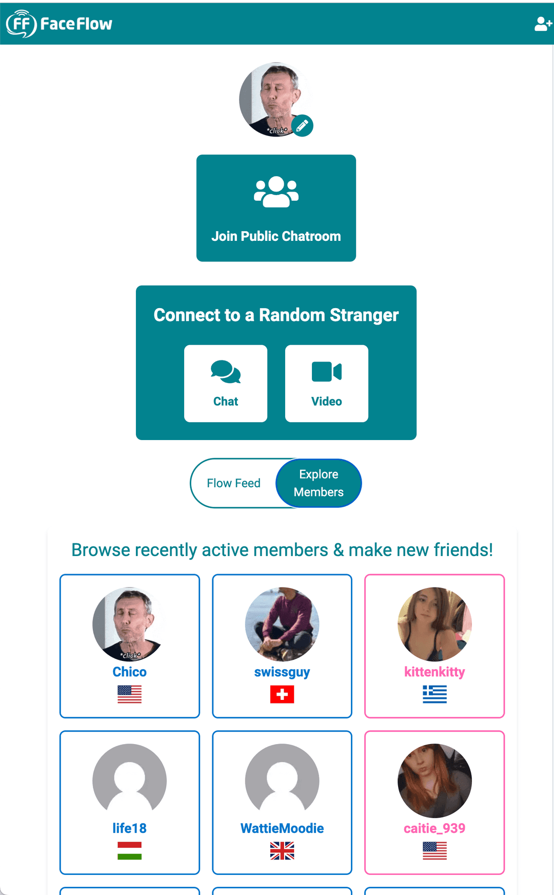 Meet New People Online — Free Random Video Chat, Voice & Text | FaceFlow